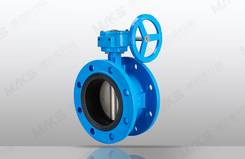 法兰中心板式蝶阀(蜗轮)