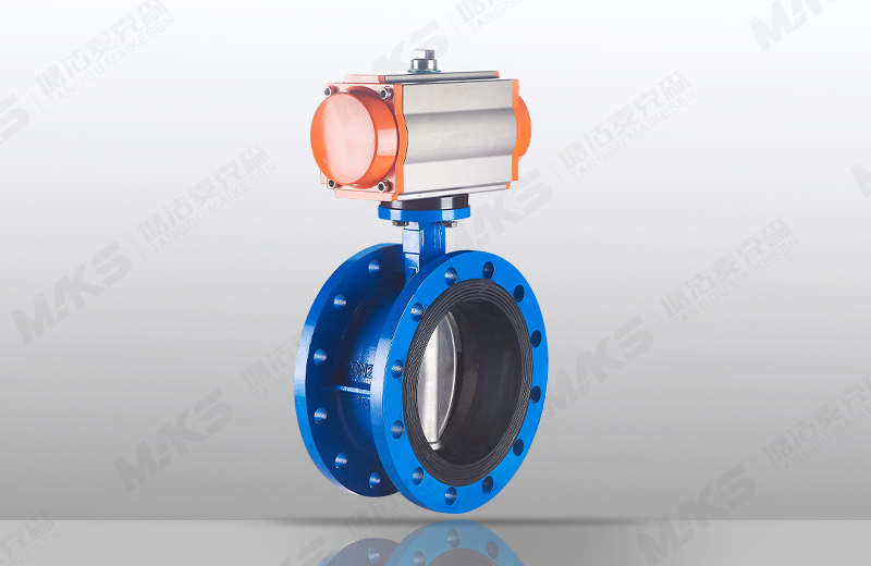 法兰中心板式蝶阀（气动）